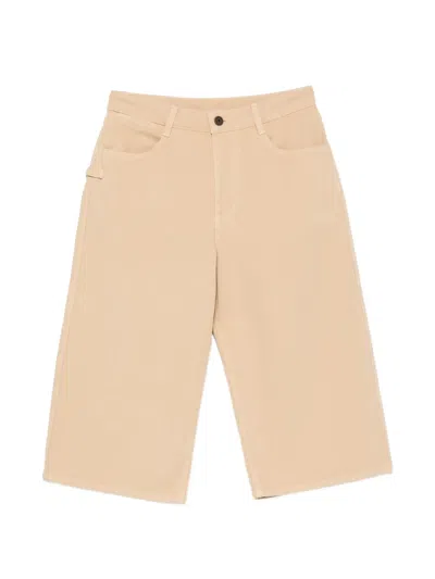 Lemaire Wide-leg Denim Shorts In Pink