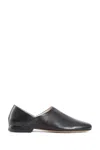 Lemaire Folding-heel Leather Slippers In Black