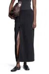 Lemaire Asymmetrical Wrapover Skirts Black In Black