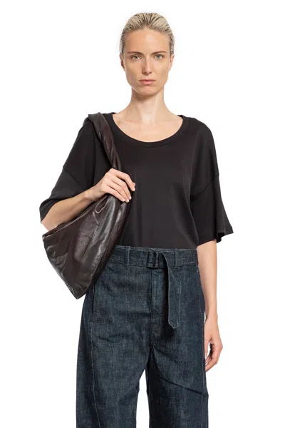 Lemaire Woman Black T-shirts & Tank Tops