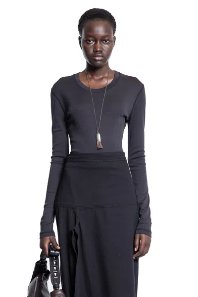 Lemaire Woman Black T-shirts & Tank Tops