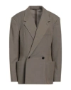LEMAIRE LEMAIRE WOMAN BLAZER KHAKI SIZE 8 POLYESTER, WOOL