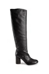 Lemaire Brown Leather Glove Boots In Brown