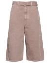 Lemaire Woman Denim Shorts Light Brown Size 8 Cotton In Pink