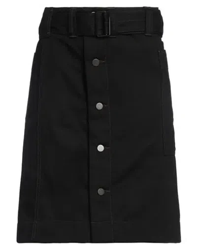 Lemaire Woman Denim Skirt Black Size M Cotton