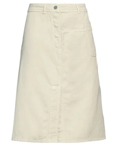 Lemaire Woman Denim Skirt Light Green Size 8 Cotton