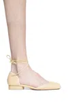Lemaire Ruched Leather Ballet Flats