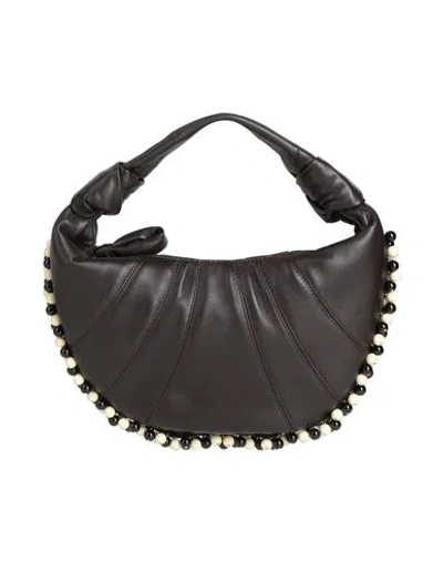 Lemaire Woman Handbag Dark Brown Size - Lambskin