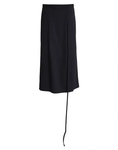 Lemaire Woman Maxi Skirt Black Size 6 Virgin Wool