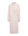 Lemaire Woman Midi Dress Light Brown Size 8 Cotton In Neutral