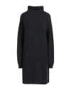 Lemaire Woman Mini Dress Midnight Blue Size S Wool