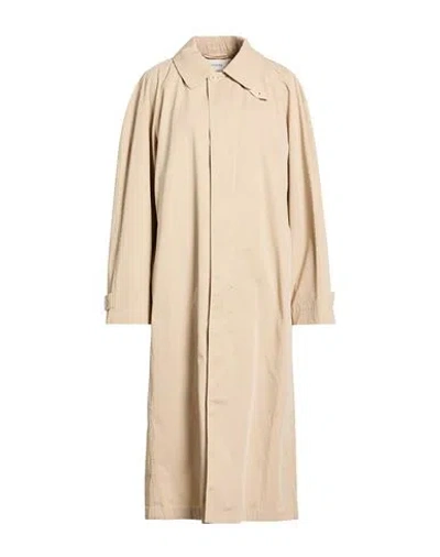 Lemaire Woman Overcoat & Trench Coat Beige Size 6 Cotton In Sand