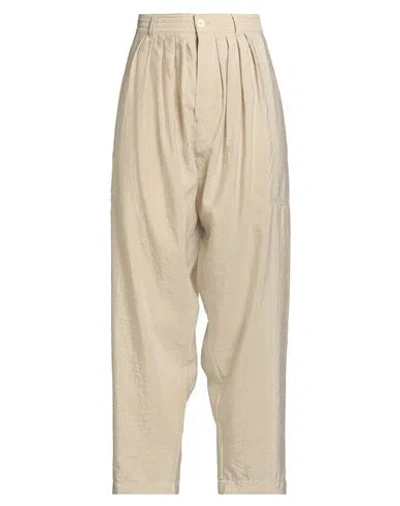 Lemaire Woman Pants Beige Size 8 Silk, Polyamide In Neutral