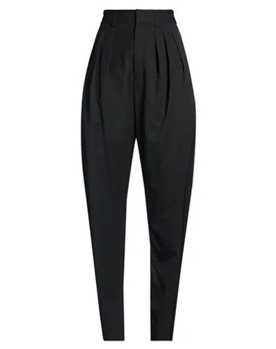 Lemaire Woman Pants Black Size 8 Wool, Viscose