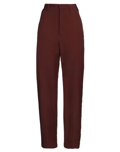 Lemaire Woman Pants Brown Size 8 Virgin Wool