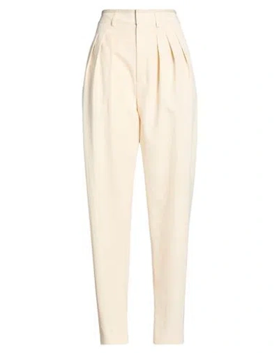 Lemaire Woman Pants Cream Size 6 Wool, Viscose In White