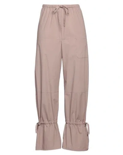 Lemaire Woman Pants Light Brown Size 4 Cotton In Beige