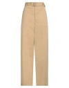 Lemaire Woman Pants Sand Size 8 Cotton, Linen In Beige