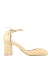 Lemaire Woman Pumps Sand Size 6 Leather In Neutral