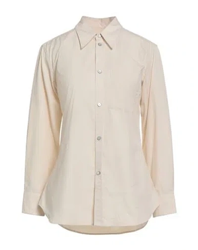 Lemaire Woman Shirt Beige Size 8 Cotton In Neutral