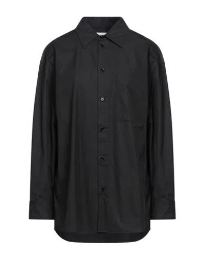 Lemaire Woman Shirt Black Size 8 Cotton
