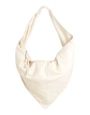 Lemaire Woman Shoulder Bag Ivory Size - Leather In White