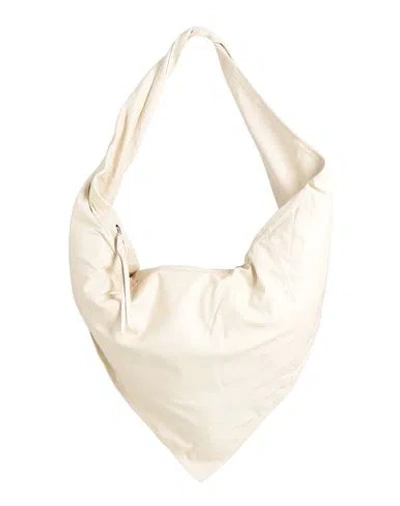 Lemaire Woman Shoulder Bag Ivory Size - Leather In White