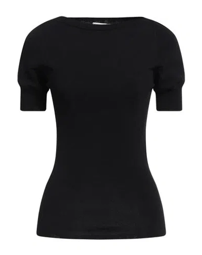Lemaire Woman Sweater Black Size L Viscose, Polyamide