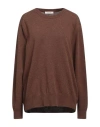 Lemaire Woman Sweater Brown Size L Wool, Polyamide In Brown