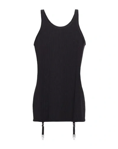 Lemaire Woman Tank Top Black Size L Wool