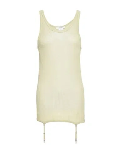 Lemaire Woman Top Light Green Size M Viscose, Silk In Yellow