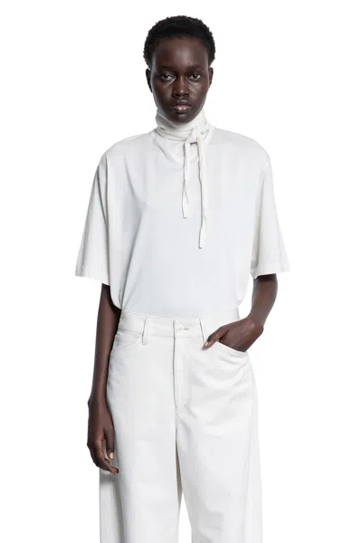 Lemaire Woman White T-shirts & Tank Tops
