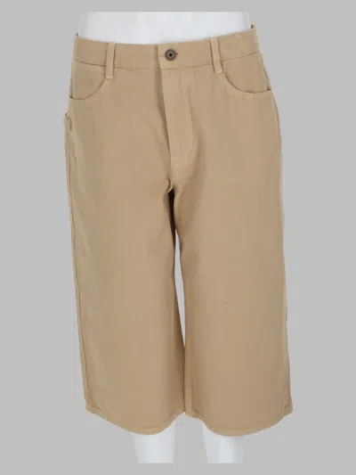 Lemaire Women's 100% Cotton Shorts In Beige