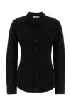Lemaire Black Slim Solid Shirt In Black