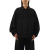 Lemaire Women's Boxy Denim Jacket In Black