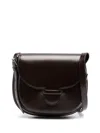 Lemaire Cartridge Leather Shoulder Bag In Br512 Ristretto