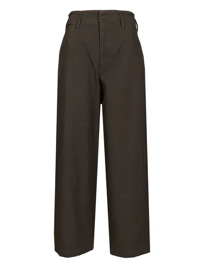Lemaire Women Chino Trousers In Brown