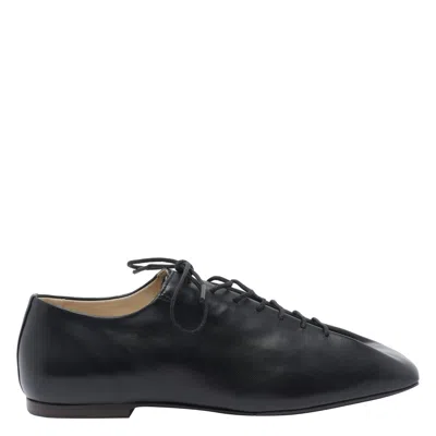 Lemaire Women Classic Souris Flat Derbies In Black