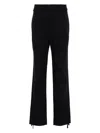 Lemaire Navy Blue Drawstring Trousers In Blue