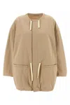 Lemaire Cotton Parka With Drawstring And Elasticated Hem