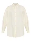 Lemaire Women Cotton Shirt In Neutral