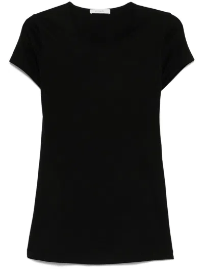Lemaire Women Cotton T-shirt In Black