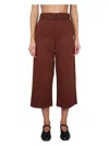 Lemaire Women Cropped Pants In Brown