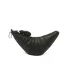 Lemaire Women's Crossbody Croissant Coin Purse In Black