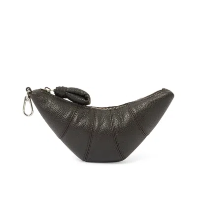 Lemaire Women's Crossbody Croissant Coin Purse In Dark Chocolate