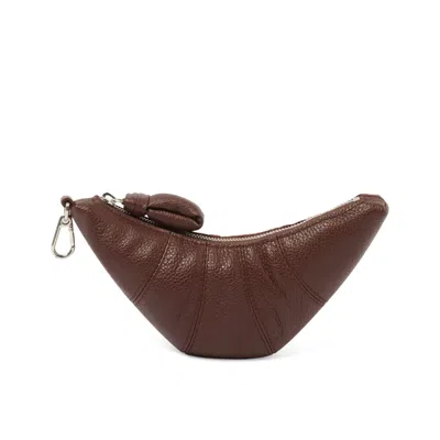 Lemaire Women's Crossbody Croissant Coin Purse In Roasted Pecan