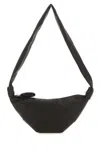 Lemaire Women Dark Brown Nappa Leather Small Croissant Shoulder Bag In Brown