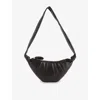 Lemaire Womens Dark Chocolate Croissant Small Coated-cotton Shoulder Bag In Dark Chocolate