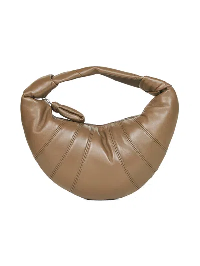 Lemaire Women Dark Khaki Mini Fortune Croissant Shoulder Bag In Multi