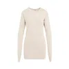 Lemaire Knitted Dress With Removable Sleeves In White
